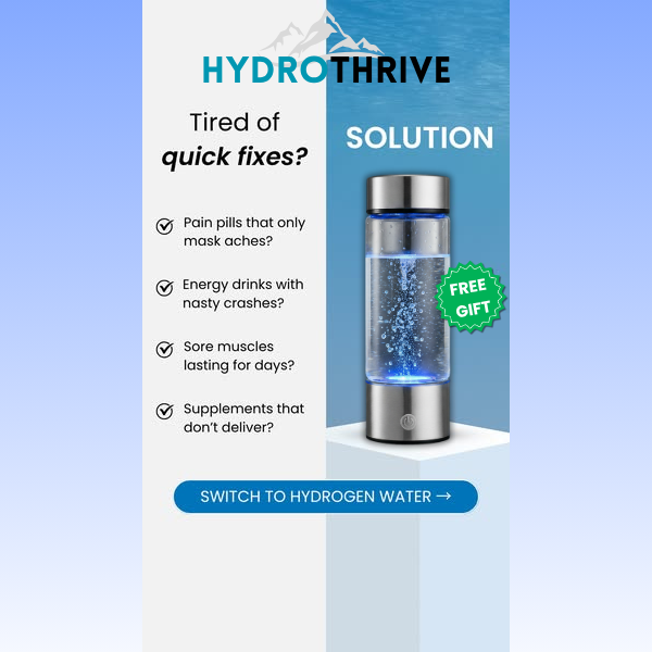 HydroThrive - Hydrogen Water Bottle