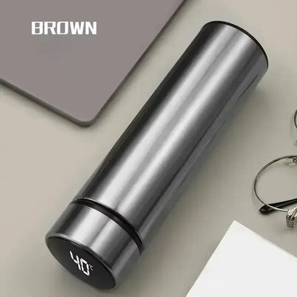 Thermos Bottle with Digital Temperature Display